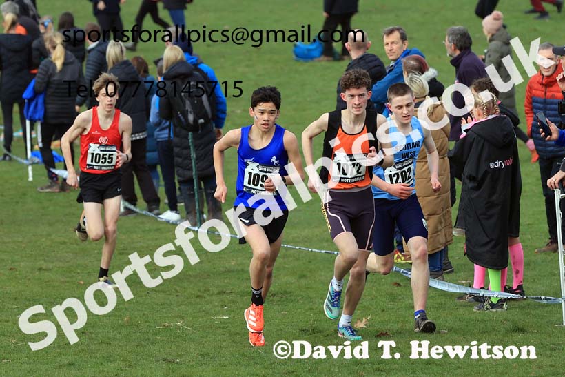 Boys Under-15s, 2024 CAU Inter Counties Cross Country Champs., Wollaton Park, Nottingham. Photo: David T. Hewitson/Sports for All Pics
